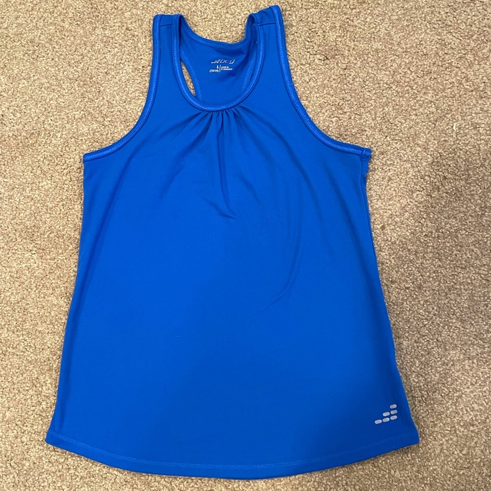 BCG Turbo girl’s solid moisture-wicking racerback tank top